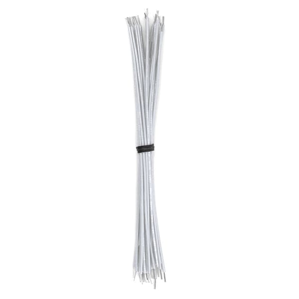 Lead Wire, UL1061, 16 AWG, White, 1 ft, 100 PK
